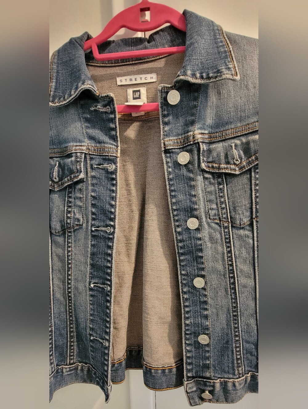 GAP Stretch Denim Jacket - Blue M - Picture 3 of 12